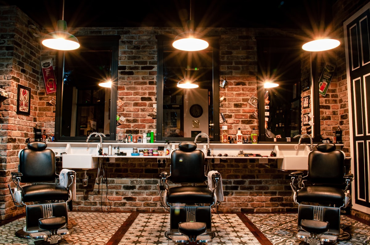 The Ironside Barber Co. homepage — a dark, editorial barbershop site built by Willies Websites